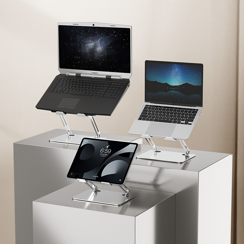 Notebook stand tablet stand computer stand metal folding portable heightening heat sink cross-border wholesale