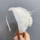 White Feather Small Top Hat