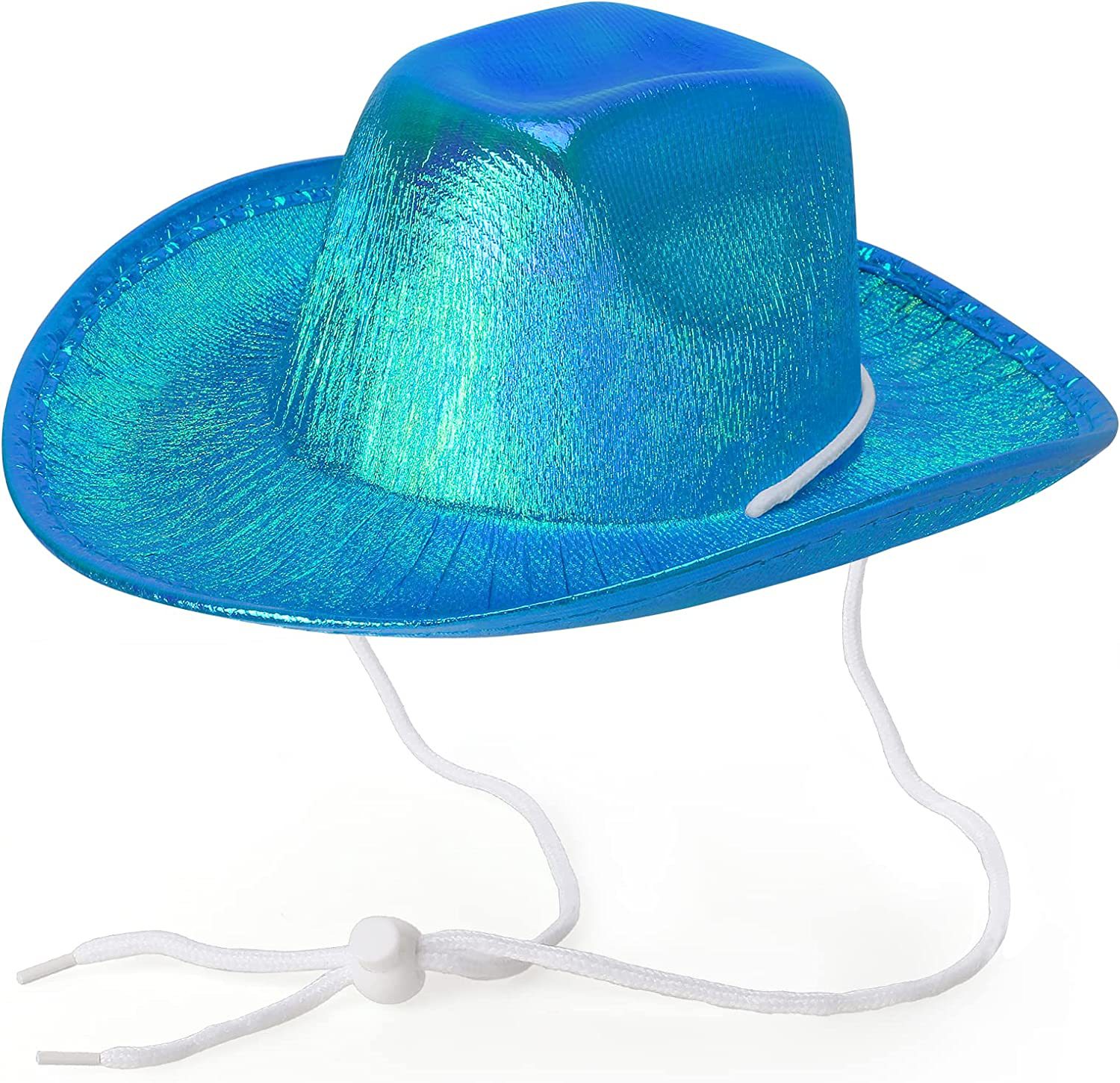 Pet Neon Shiny Space Cowboy Hat Clothing Suit Dog Cat Fantasy Cowboy Hat Western Cowboy Accessories