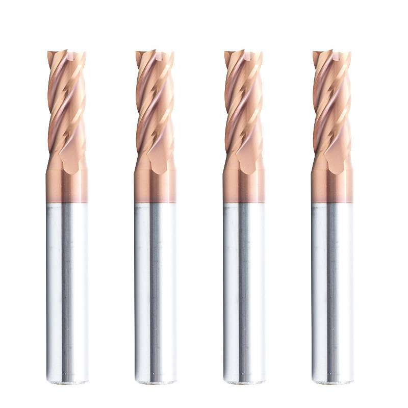Ming Tai Shun Factory Direct Hard Alloy 55 Four-Edge Tungsten Steel Flat End Mill CNC Tool Steel in stock
