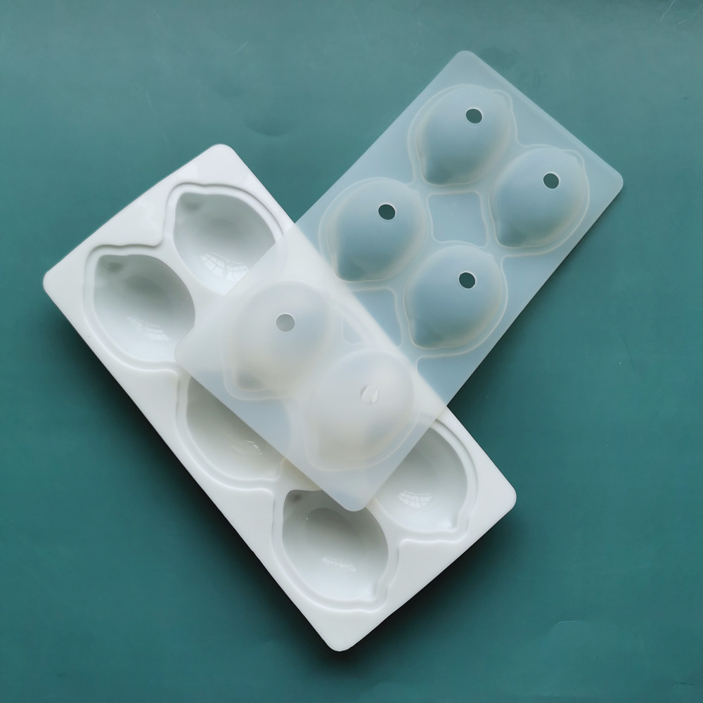 Factory spot silicone French mousse mold handmade diy cake decoration mold six lemon silicone cake mold