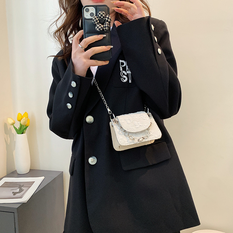 流行小眾夏季百搭小包包女2022新款時尚簡約鏈條迷你口紅包斜挎包