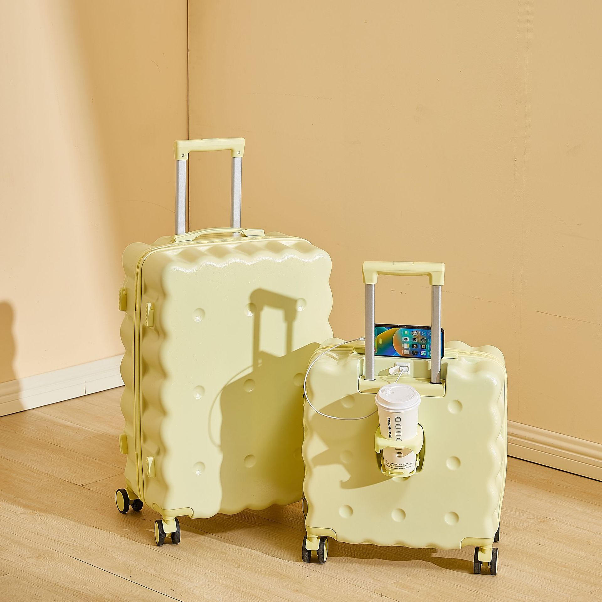 Luggage female student 2024 new 20 inch small lightweight boarding box boys zipper high value cute 24