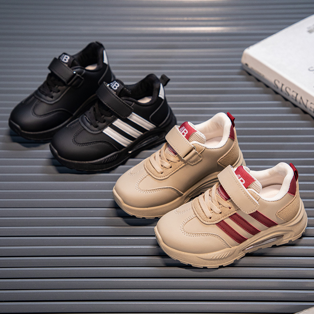Simple girls' shoes German training shoes 2024 Spring and Autumn new children's white shoes soft bottom Boys' board shoes casual sports