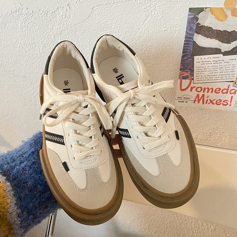2022 new retro ins brown leather German training daily student basic classic all-matching sneakers