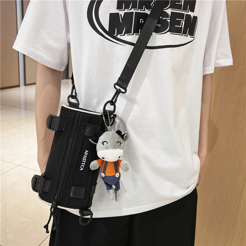 Fashionable Cool Functional Tooling Bag Couple's Large Capacity Shoulder Crossbody Bag Japanese Street Harajuku College Students Casual Bag