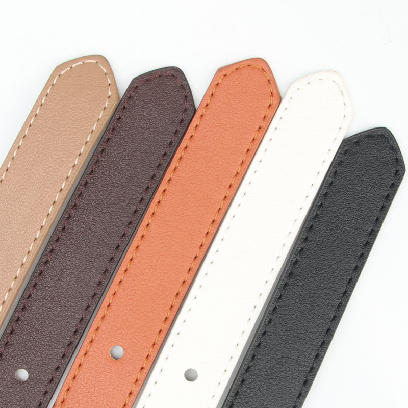 New Korean-style Oval Alloy Pin Buckle Women's Belt Decorative Dress Suit Jeans Simple All-match Belt