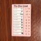 TO DO List Pink Color Card