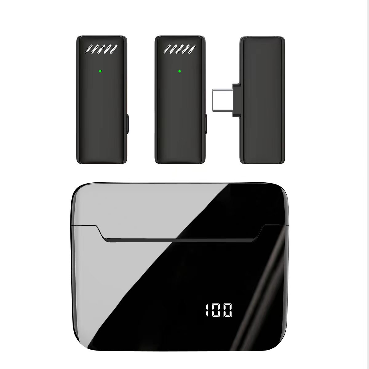 S17 three-in-one wireless lavalier microphone Android Apple camera universal live noise reduction microphone