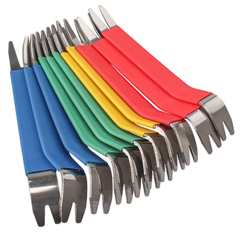 Car audio modification tool metal Steel Pry 6-Piece Set interior door panel sound insulation disassembly stainless steel crowbar set