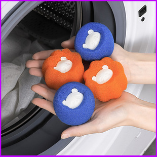 Washing Machine Sponge Cleaning Ball Sticky Hair Decontamination Laundry Anti-winding Sponge Laundry Ball Magic Decontamination Cleaning Laundry Ball