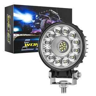 DXZ car LED work light round 4-inch mixed light floodlight forklift excavator harvester off-road vehicle light