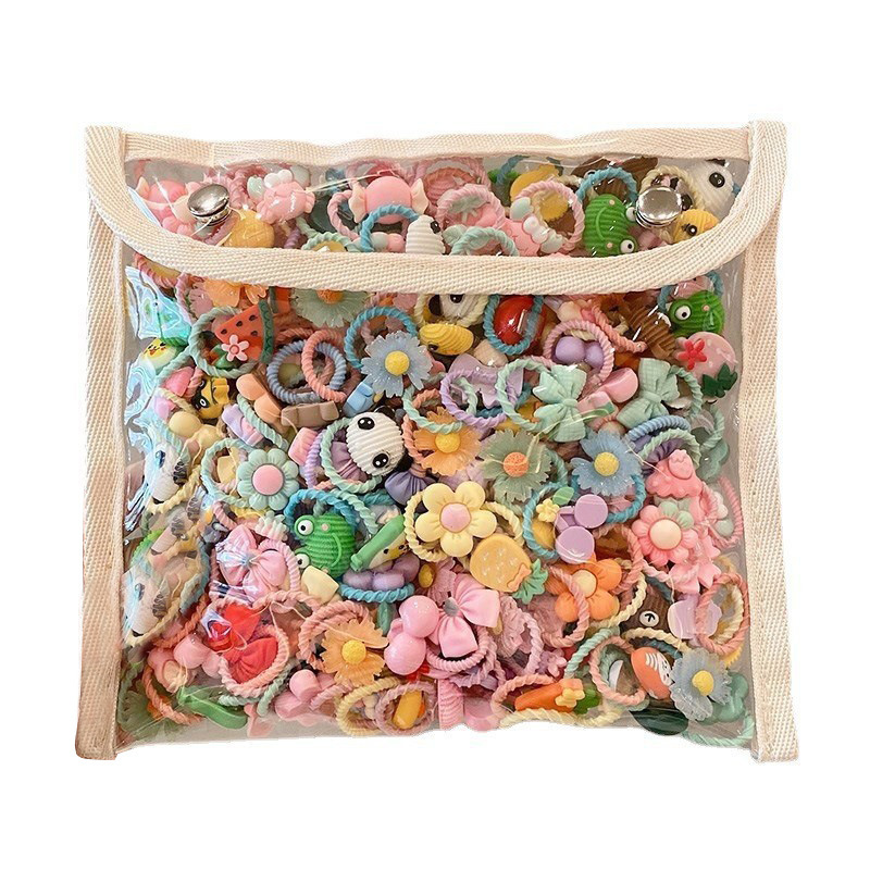 Baby hair band does not hurt hair small rubber band head rope high elastic rubber band girls hair rope headdress children's hair accessories wholesale