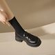 Mary Jane women's shoes 2023 new summer French platform loafers all-match single-layer shoes British style leather shoes