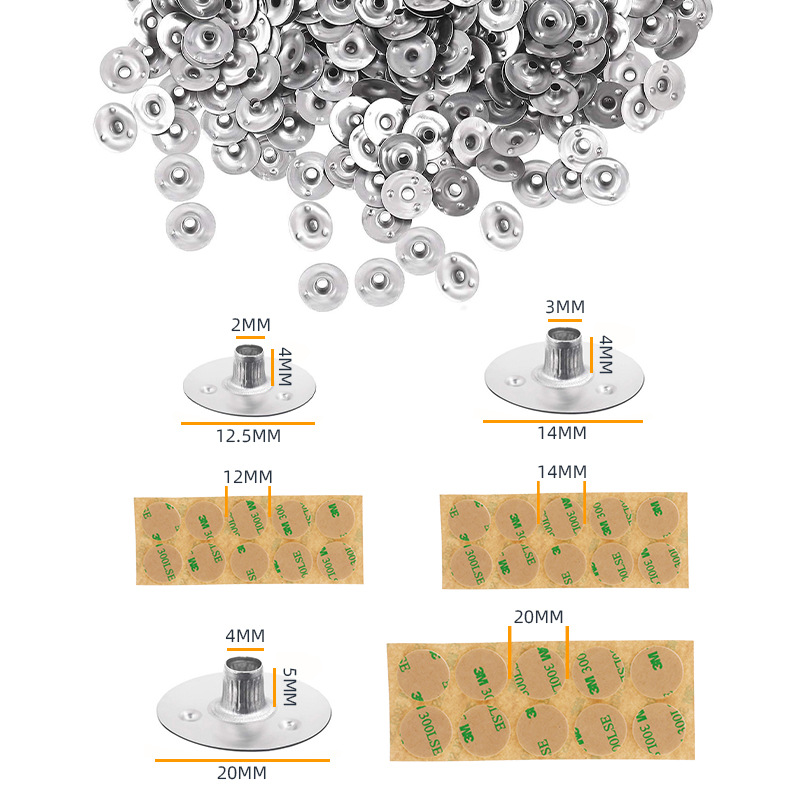 Wax core metal gasket candle core maintainer label bottom holder for making candle wick base holder wax Holder