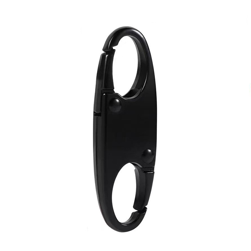 S-type Spring buckle quick hanging key luggage chain metal alloy carabiner mini eight-word buckle adjustable buckle