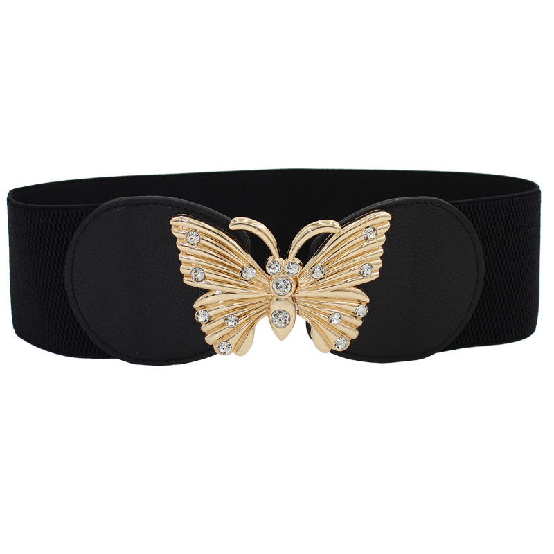 Wide Belt Women's Decorative Skirt Coat Waistband All-match Buckle Elastic Waist Cover Seven Available in Three Sizes