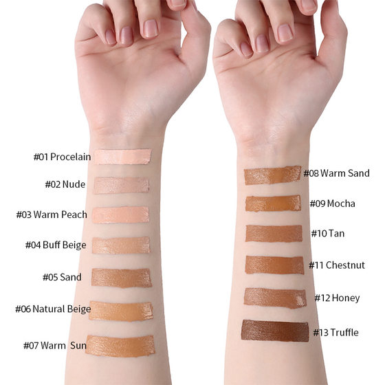 Langmanni/Langmani Pressing Foundation Matte kong Oil Cover xia Foundation European and American Makeup