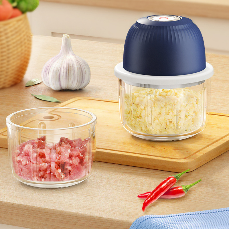 Panidi Electric Garlic Machine 350ML Glass Garlic Stir Garlic Mudder Garlic Masher Generation Shaking Sound Explosions