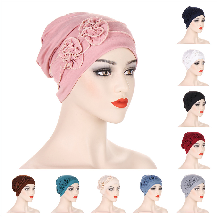 AliExpress Новый Многоцветный диск Цветочная шляпа два диска Цветочная лента шляпа мусульманская шляпа в наличии