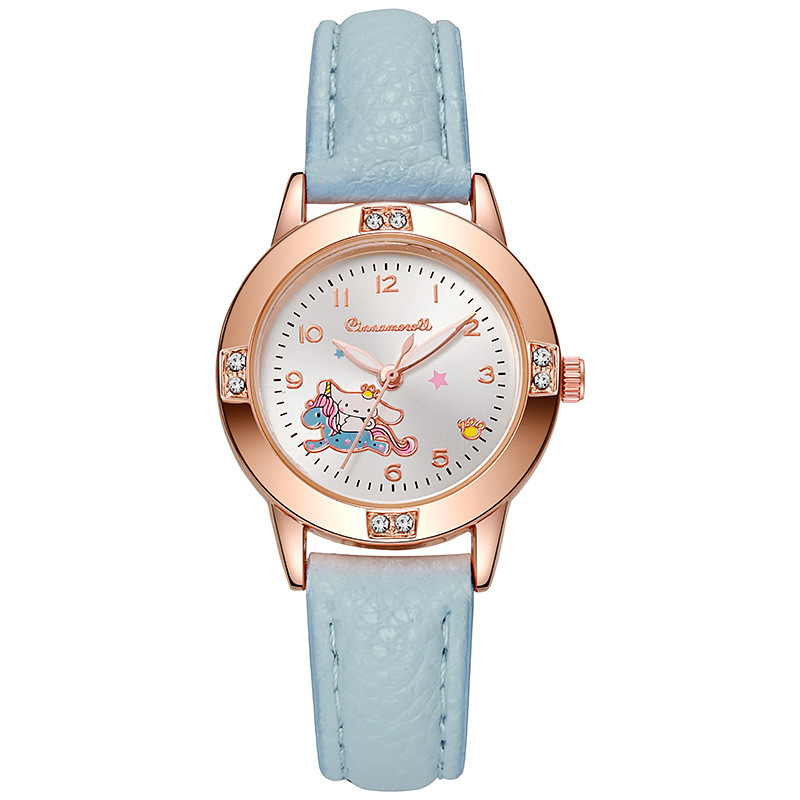 Alloy diamond belt watch female high school students Sanrio quartz watch girls wholesale niche fashion watch foreign trade