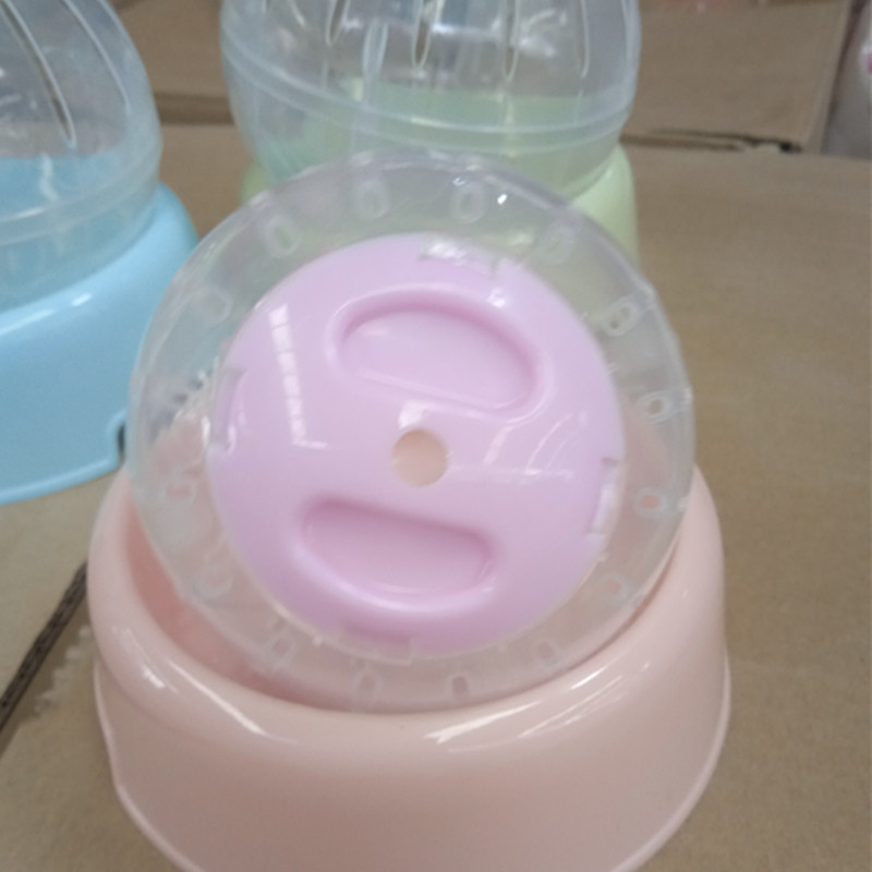 Colorful cover running ball pet hamster toy pet supplies transparent roller fitness Crystal sports wheel factory wholesale