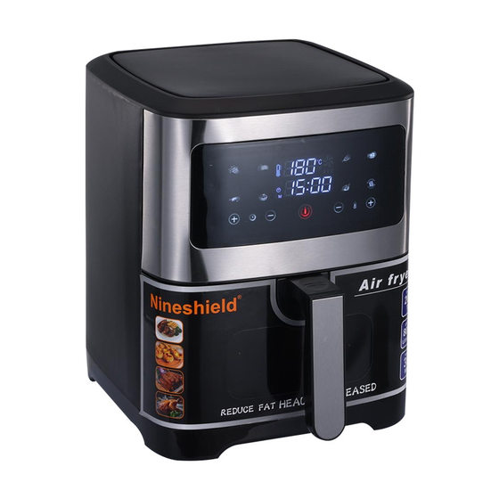Household Air Fryer Large Capacity Intelligent Visual Household Electric Fryer Stainless Steel Multifunctional Air Fryer Machine