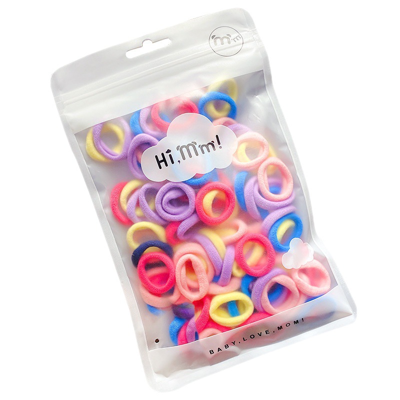 Korean version of children's small hair band high elastic hair band baby's hair does not hurt color towel ring headdress