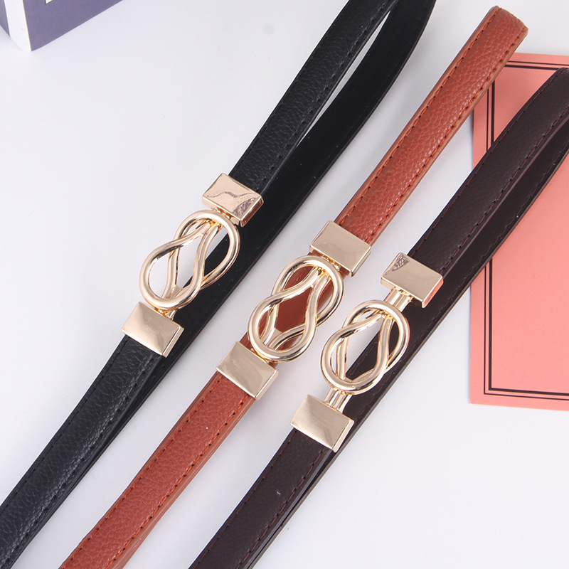 Buckle Belt Women's Decorative Skirt Simple All-match Women's Belt Women's Korean-style Suit Sweater with Shirt Decoration