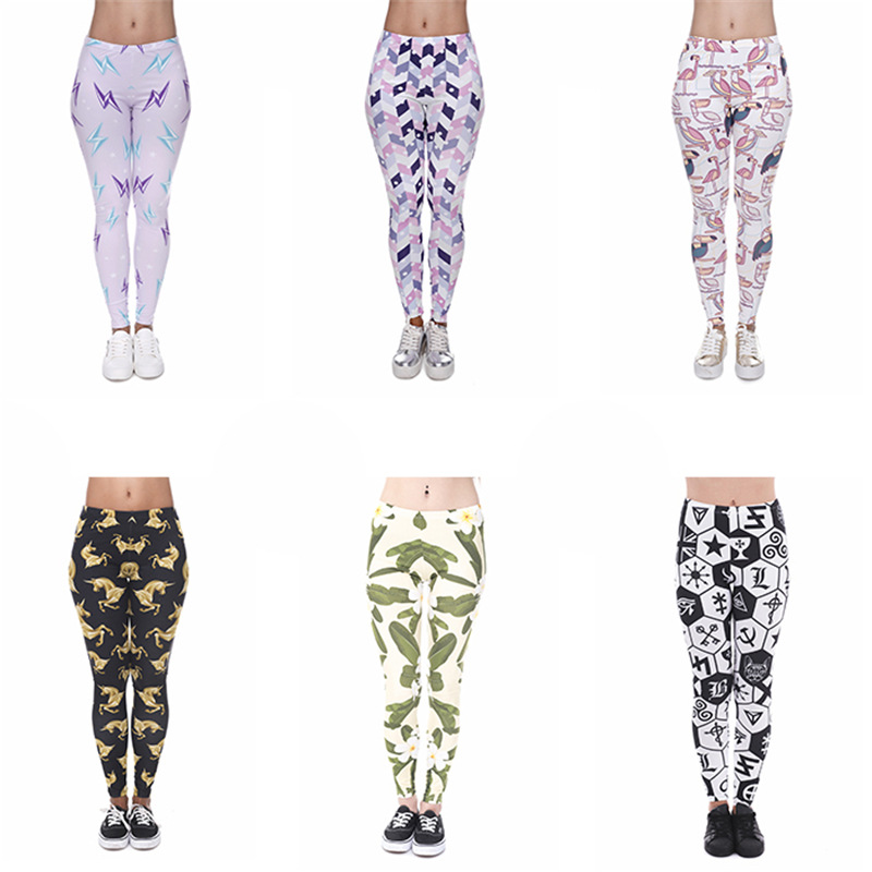Mandala Pattern Stripe Printed Ankle-length Pants High Waist Sports Yoga Large Size leggings Women's leggings Foreign Trade