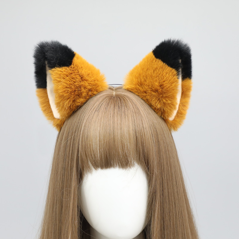 A generation of hair handmade Japanese cute Lolita plush KC Fox ear headdress beast ear accessories cat ear hairband
