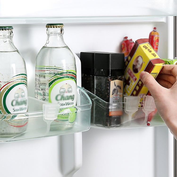 Refrigerator partition board multi-functional storage and organizing partition board snap-on refrigerator compartment clip adjustable multi-purpose partition clip
