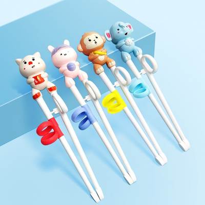 Learning chopsticks children chopsticks training chopsticks a practice chopsticks baby spoon Fork food supplement spoon baby tableware suit