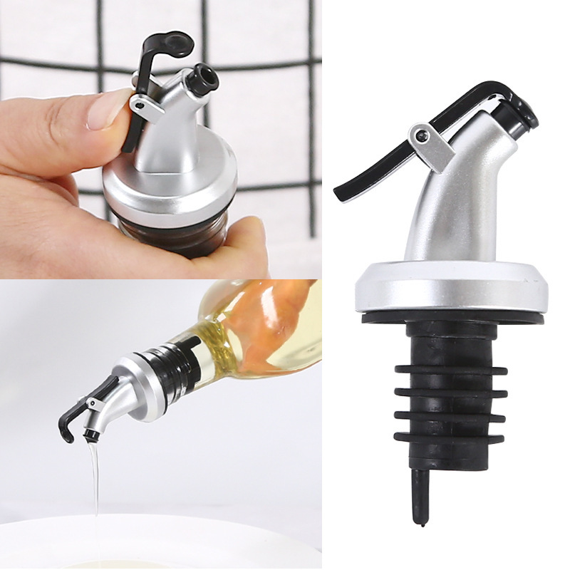 Controllable sealing oil bottle nozzle oil bottle stopper kitchen tool press type pouring nozzle sauce vinegar pot plug seasoning bottle accessories