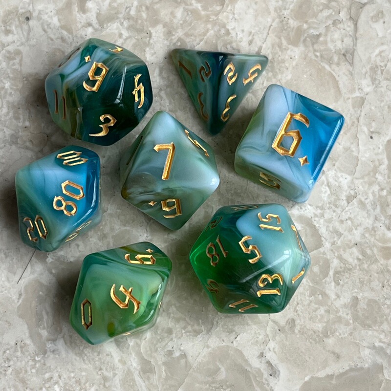 新商品四色多面デジタルサイコロセット走団ゲーム周辺部品色子dnd prtg七粒/セット|undefined