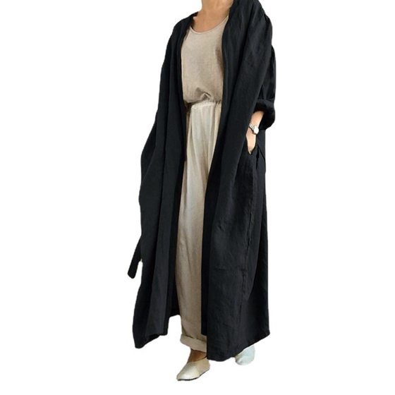 Cross-border Autumn New Casual Long-sleeved Shirt Dress All-match Long Coat Jacket