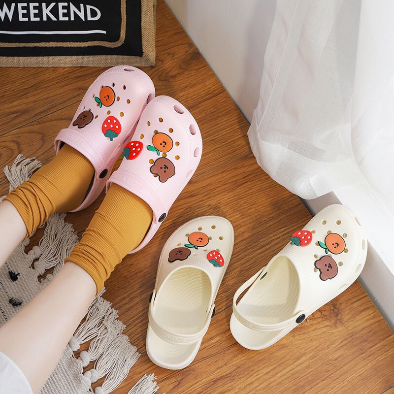Cave Shoes Women's ins Trendy Internet Popular Cute Girl's Hearts Beach Sandals and Slippers Women's Summer Outwear Shoes