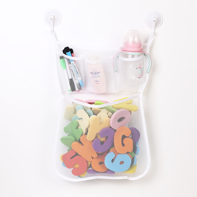 bath-toy-storage-bag-suction-cup-shower-net-pocket-baby-bath-tub-toys-organizer-factory-direct-wholesale