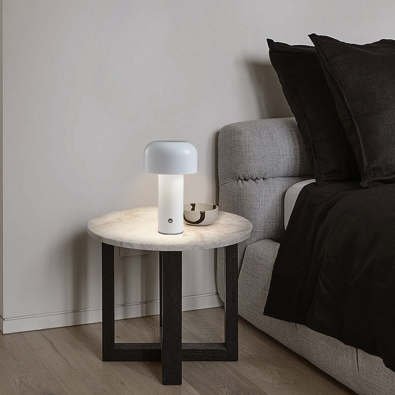 Creative Mushroom Table USB Charging Touch Decorative Table Lamp Bar Qingba Cafe Decorative Table Lamp Metal Night