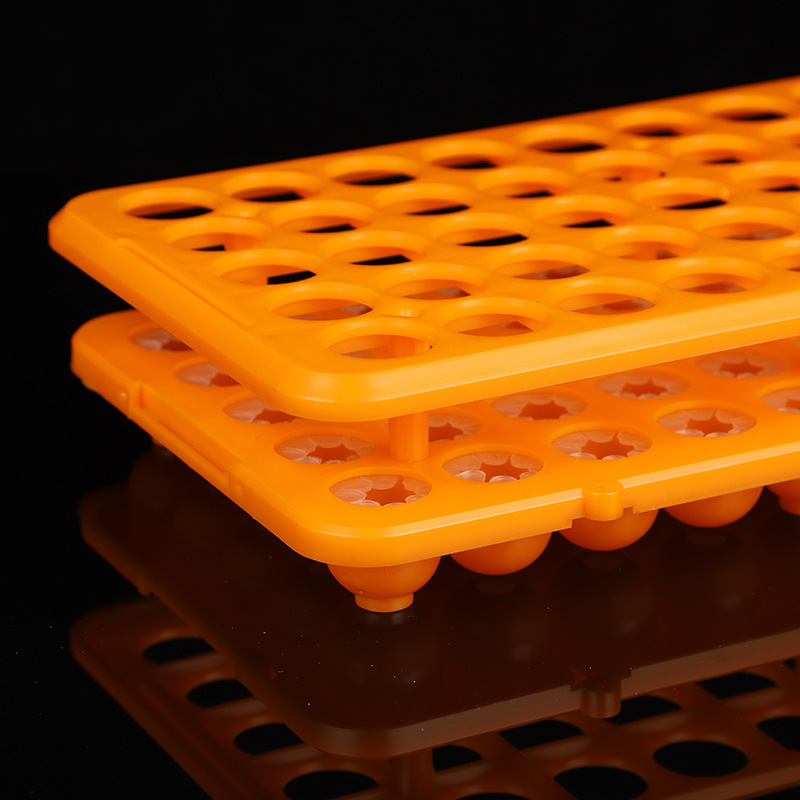 Plastic test tube rack factory wholesale 50-hole test tube rack laboratory consumables centrifuge tube rack sample bottle rack