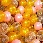 Online celebrity birthday balloon party starry transparent printed balloon wedding room wedding decoration scene layout
