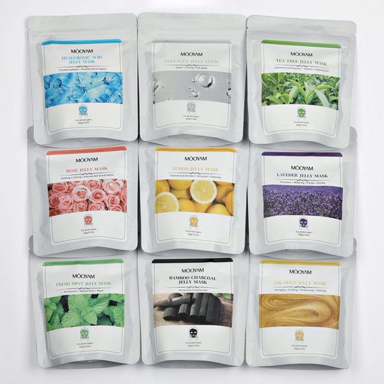 Jelly crystal mask powder hydrating repair rose petals soft film powder 100g beauty salon bagged jelly mask powder