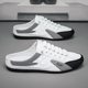Tods men's 2024 spring and summer men's flat casual shoes trendy soft bottom driving shoes half support shoes men's fashionable shoes