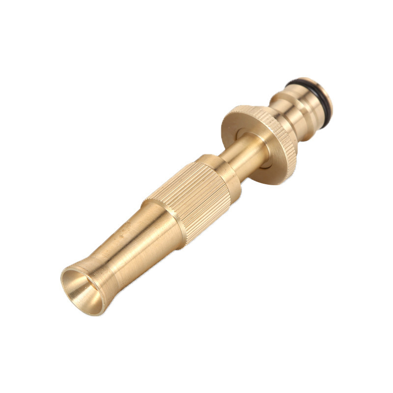 Copper car wash water gun straight spray gun nipple straight spray gun garden watering spray gun 4 points water connection 6 points water connection