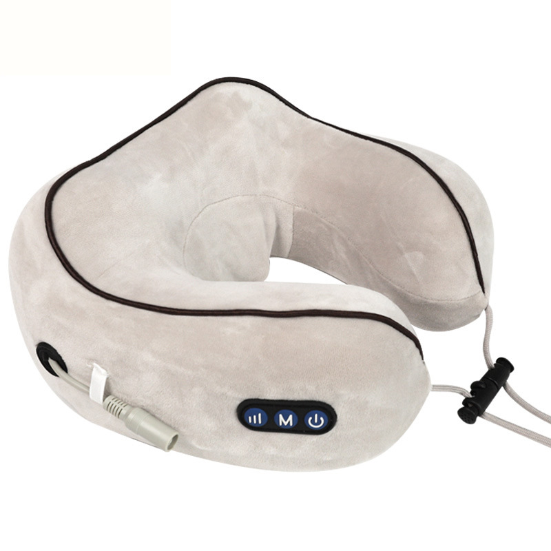 Cervical neck massage pillow gift wholesale cervical massager portable travel lunch break charging U-shaped massage pillow