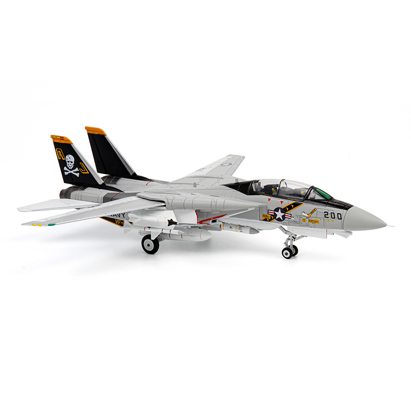 1:72 Terbo F14 Tomcat alloy aircraft model F-14A fighter VF-84 Squadron military assembly