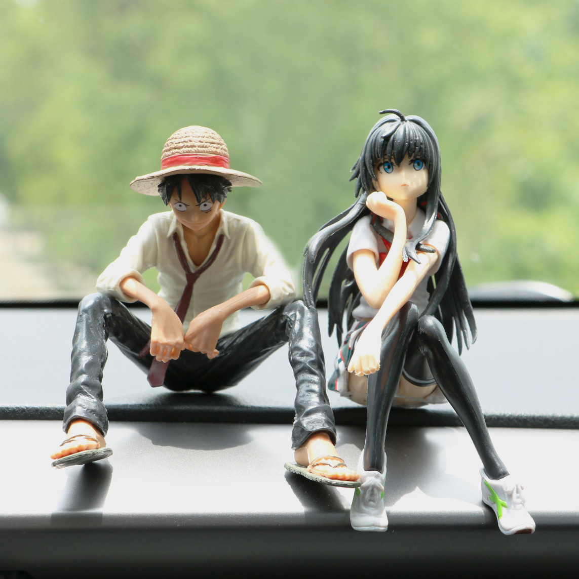 Луффи ручной работы стилист Автомобильные украшения One Piece украшение центральной консоли автомобиля анимация украшения ручной работы