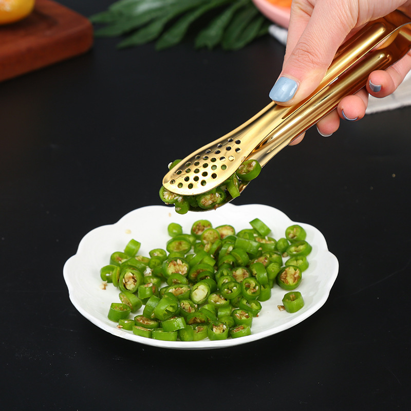 Stainless steel food clip food bread clip buffet barbecue barbecue clip kitchen supplies ice clip steak clip