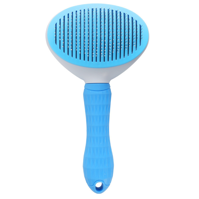 Pet cat comb cleaning hair dog comb needle comb self-cleaning comb capillary needle comb hair remover dog cat pet supplies