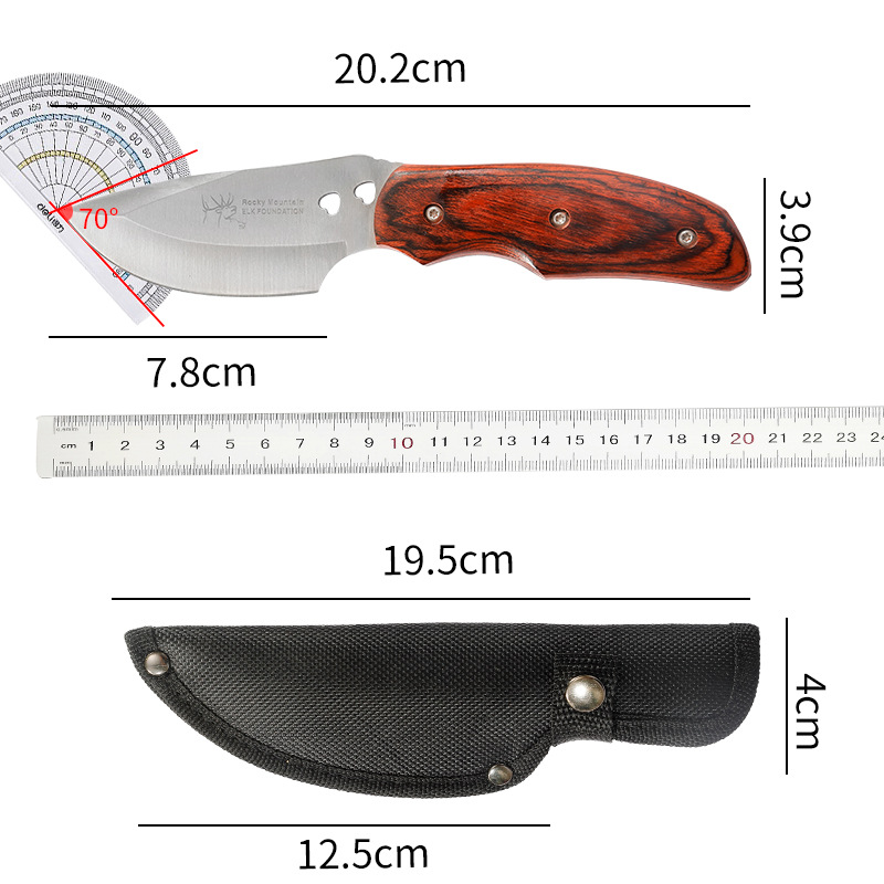Outdoor portable Mongolian meat knife like knife hand-held meat dagger portable camping knife multi-function barbecue meat cutting knife